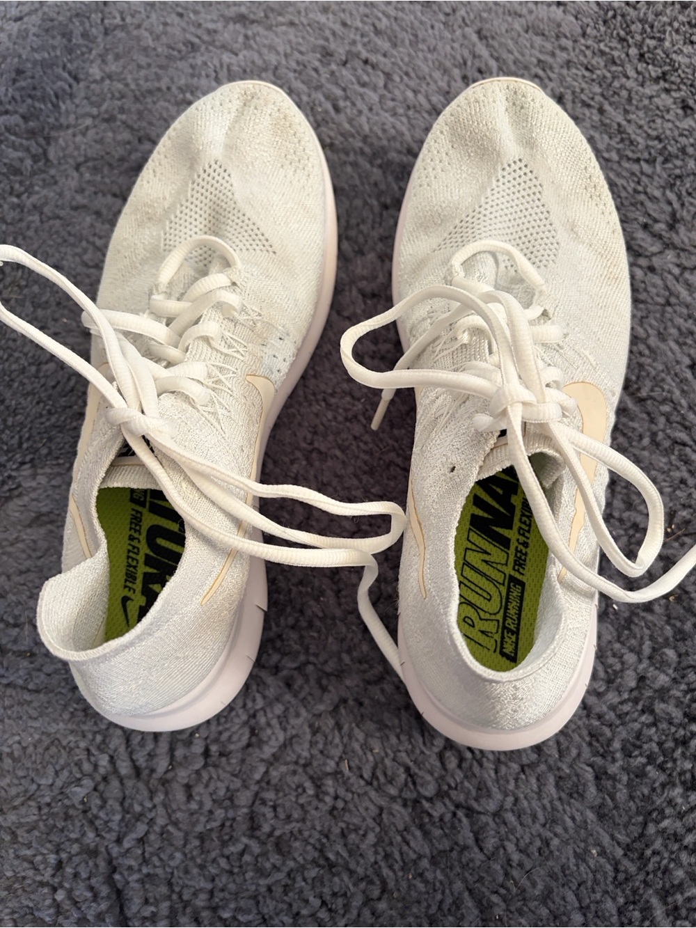 Nike Run Natural Free and Flexible Women’s Sneakers in Off-White- Size 8